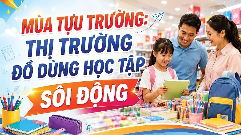 Infographic | Mùa tựu trường: Thị trường đồ dùng học tập sôi động