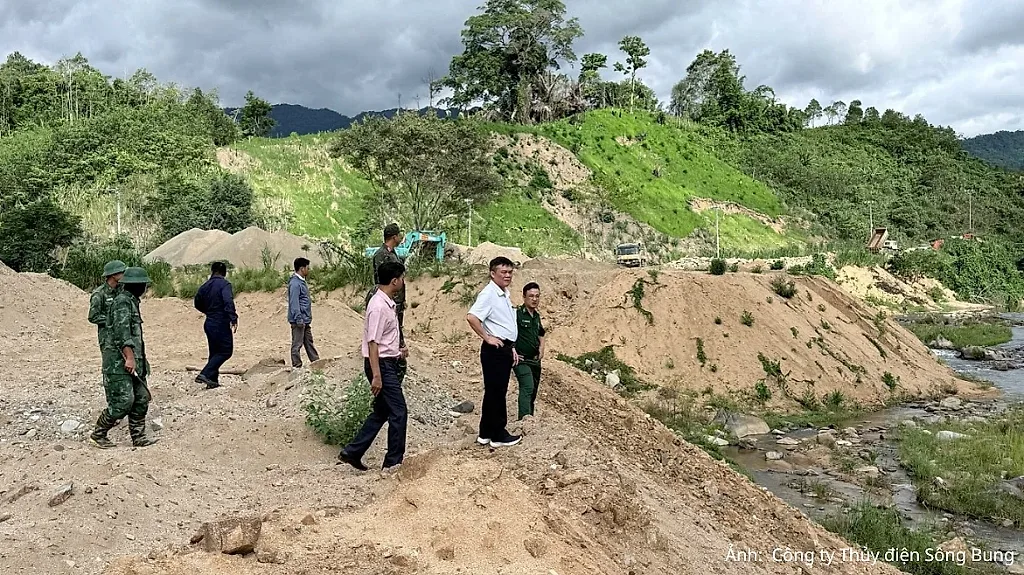 Thủy điện Sông Bung tăng cường bảo đảm an toàn vùng hạ du hồ chứa