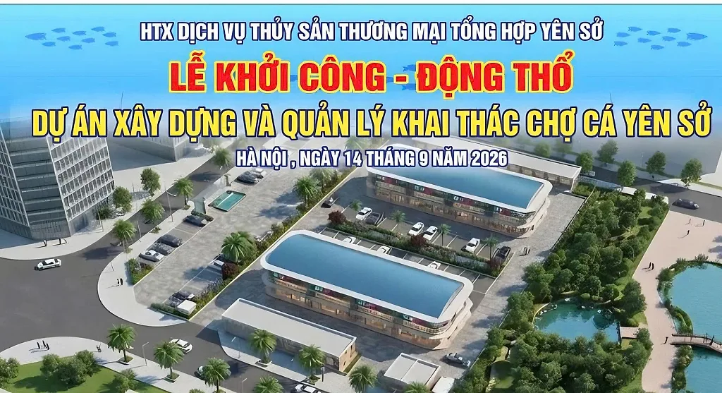 Hà Nội: Khởi công Dự án xây dựng và quản lý khai thác chợ cá Yên Sở