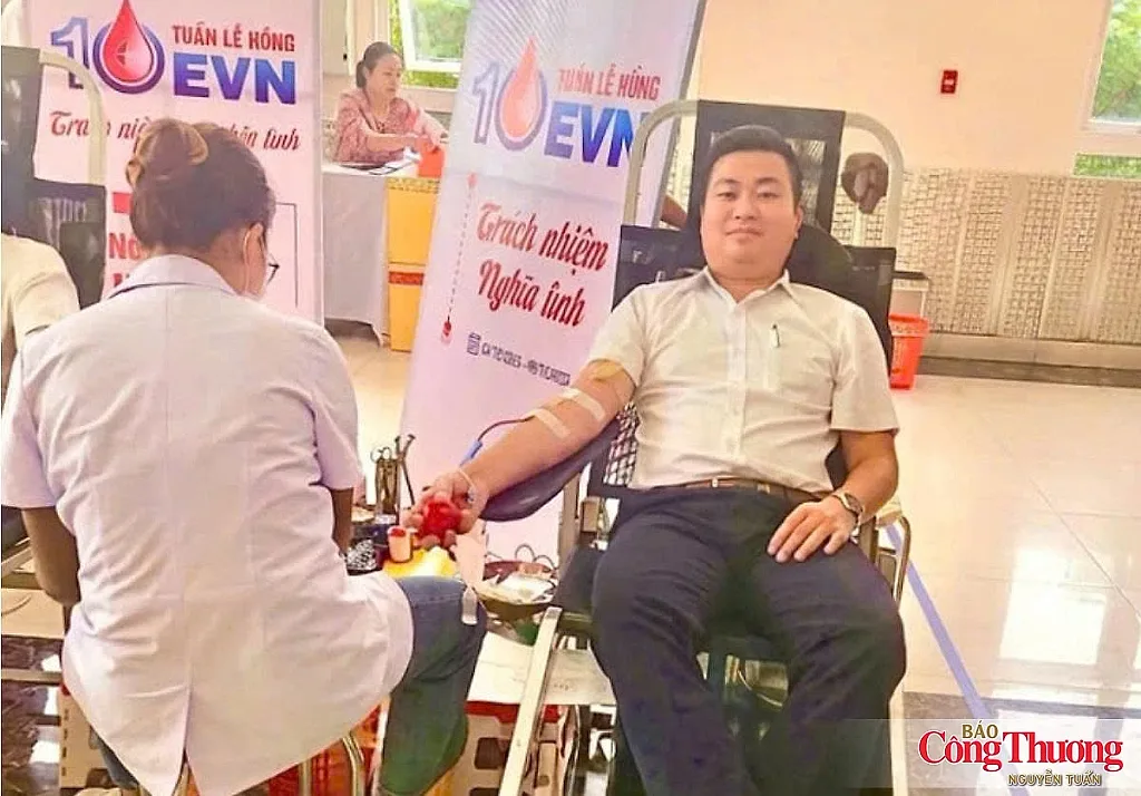 Cán bộ điện lực A Lưới lan tỏa tinh thần hiến máu, sống có trách nhiệm