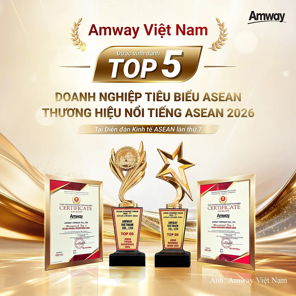 Amway Việt Nam được vinh danh Top 5 Doanh nghiệp và Thương hiệu ASEAN