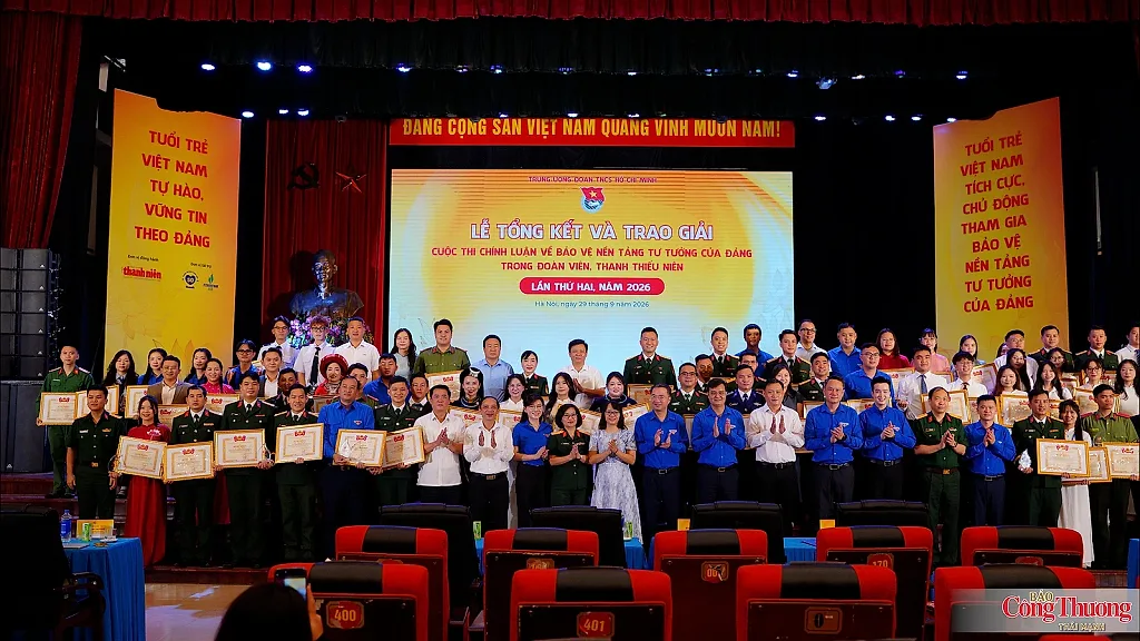 Trao giải Cuộc thi Chính luận bảo vệ nền tảng tư tưởng của Đảng trong thanh, thiếu niên