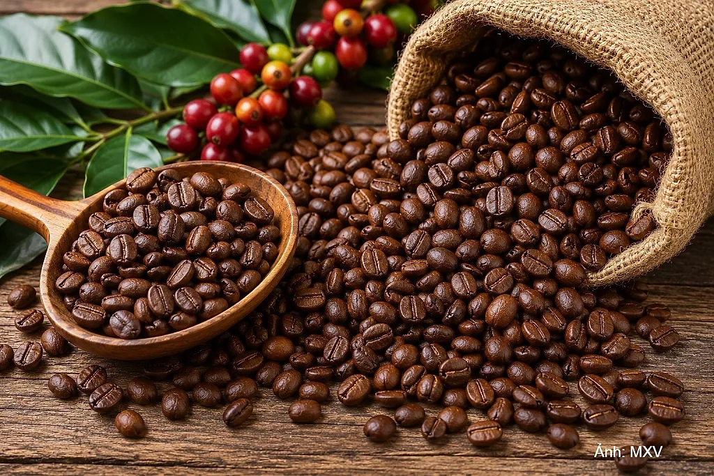 Giá cà phê bật tăng lên mức 6.365 USD/tấn