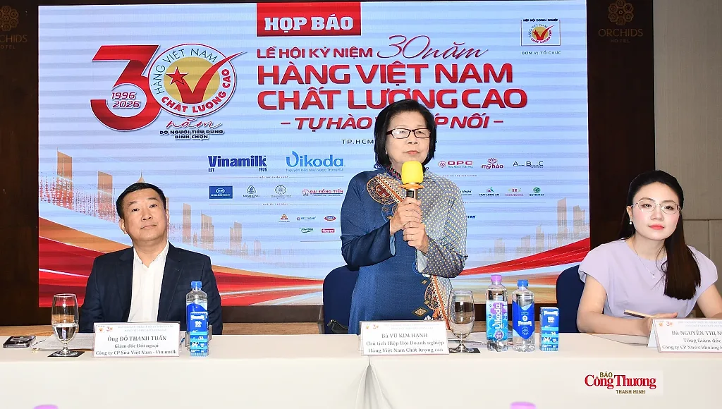 Sắp diễn ra Đại lễ hội 30 năm Hàng Việt Nam Chất lượng cao