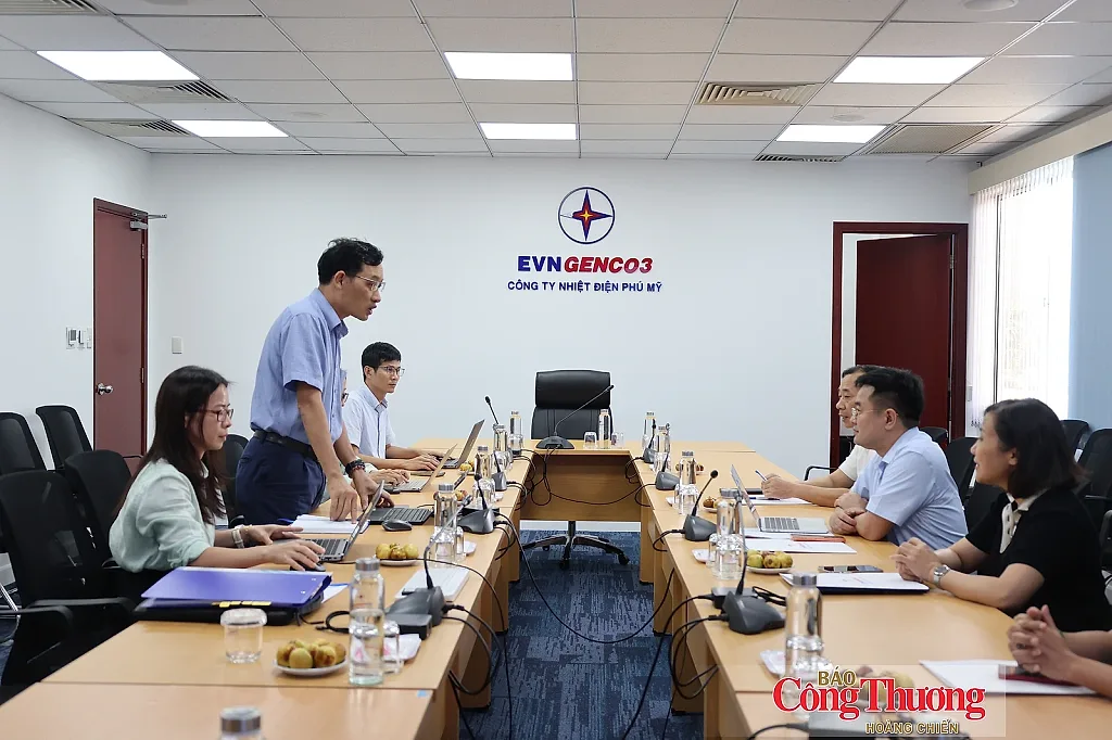 Thẩm định hồ sơ tham dự Giải thưởng Công nghiệp, Thương mại, Dịch vụ tại Công ty Nhiệt điện Phú Mỹ