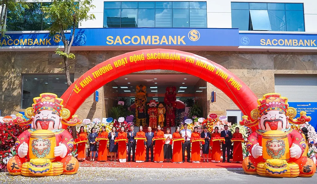 SACOMBANK khai trương chi nhánh Vĩnh Phúc, đồng hành cùng đà phát triển kinh tế địa phương