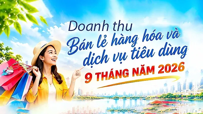 Infographic | 9 tháng, bán lẻ hàng hóa và doanh thu dịch vụ tiêu dùng đạt 5.925,7 nghìn tỷ đồng
