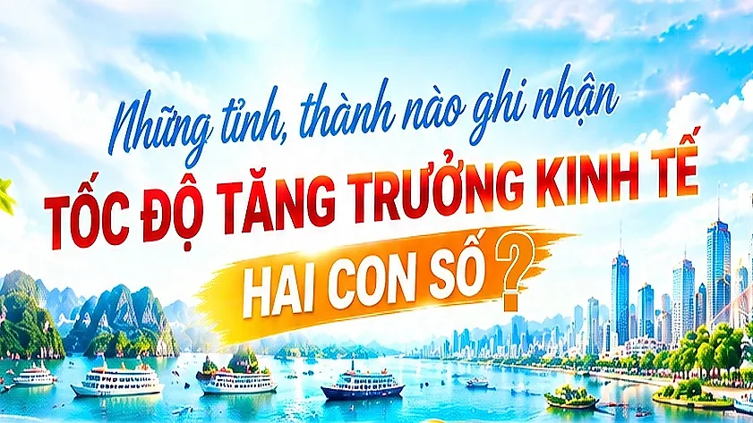 Infographic | Những tỉnh, thành nào ghi nhận tốc độ tăng trưởng kinh tế hai con số?