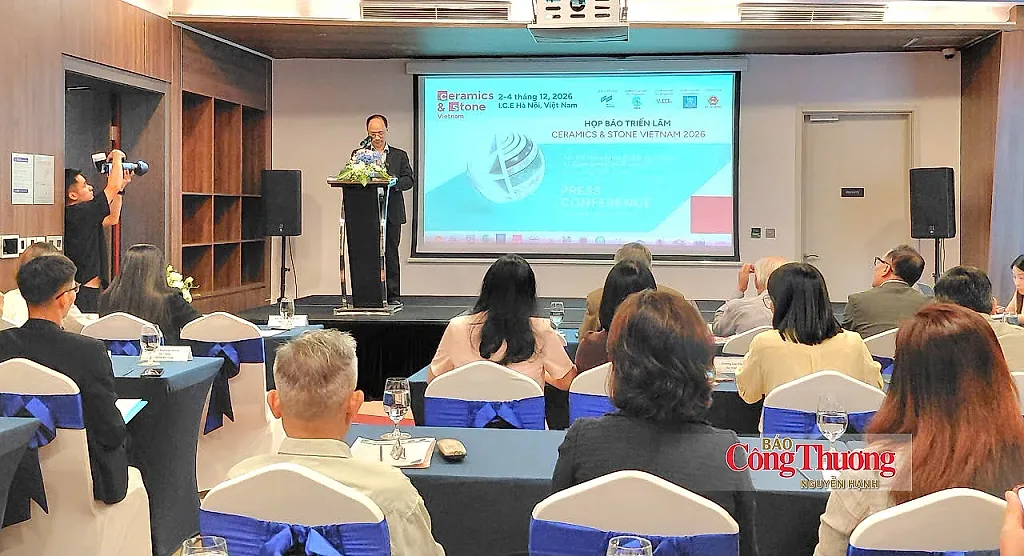 Ceramics & Stone Vietnam 2026: Hội tụ công nghệ gốm sứ và đá