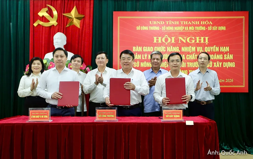 Sở Công Thương Thanh Hóa tiếp nhận chức năng quản lý nhà nước về địa chất và khoáng sản
