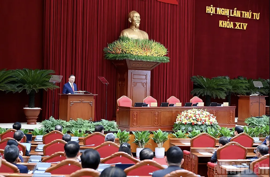 Thông báo Hội nghị lần thứ tư Ban Chấp hành Trung ương Đảng khóa XIV
