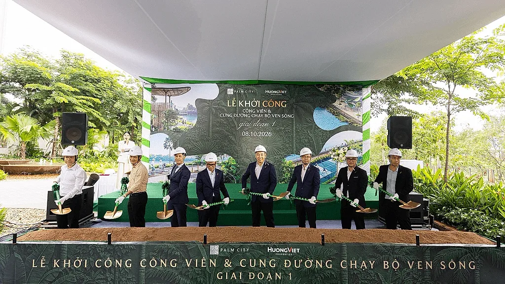 Khởi công công viên và đường chạy bộ ven sông tại Palm City, TP. Hồ Chí Minh