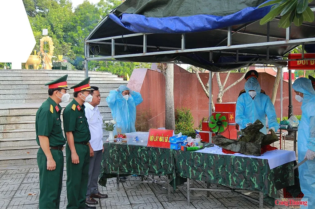Vĩnh Long hoàn thành lấy mẫu ADN liệt sĩ