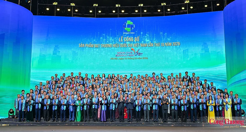 Chùm ảnh: Lễ Công bố sản phẩm đạt Thương hiệu quốc gia Việt Nam 2026