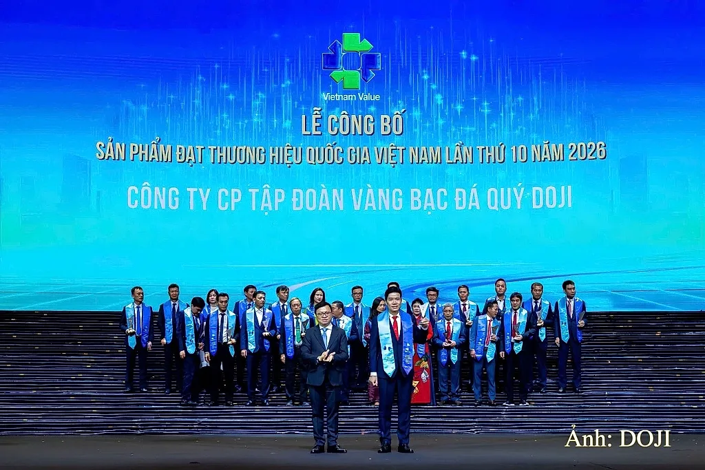 DOJI được vinh danh Thương hiệu quốc gia Việt Nam 16 năm liên tiếp