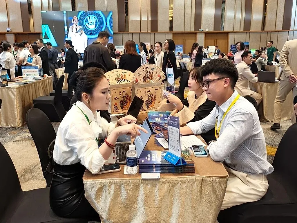 Bàn tư vấn của 9Pay tại sự kiện